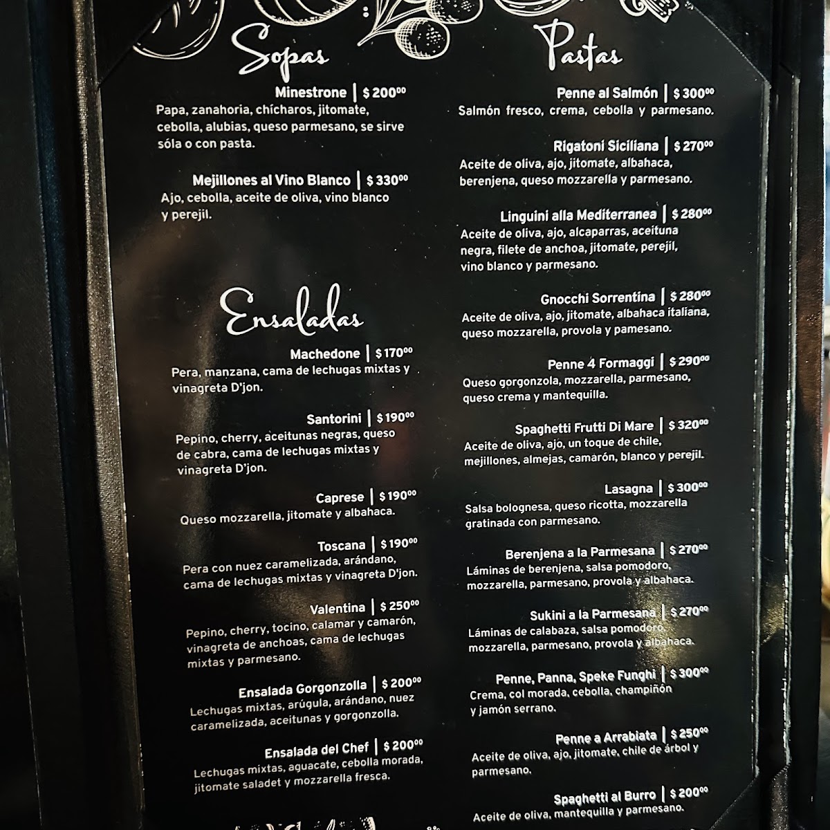 Menu Pavarotti Ristorante-5