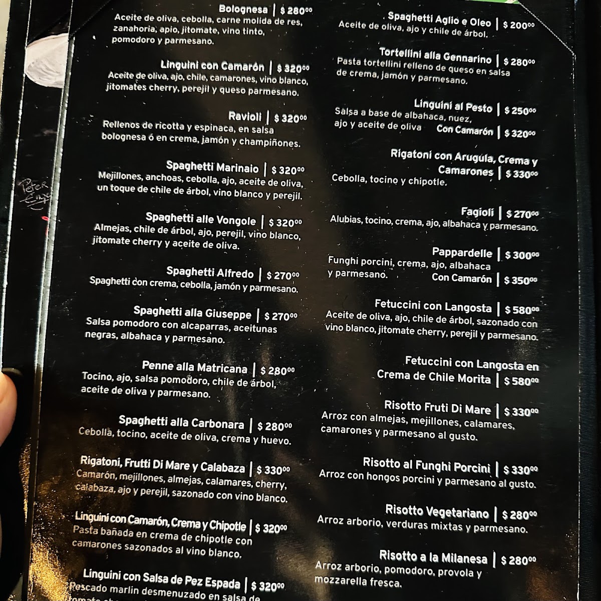 Menu Pavarotti Ristorante-9